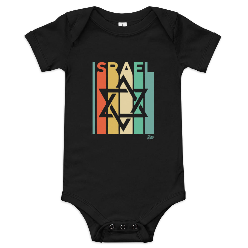 Israel Retro Stripes - Baby One Piece