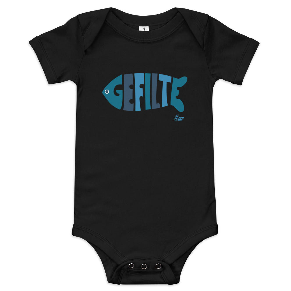 Gefilte Fish Blue - Baby One Piece