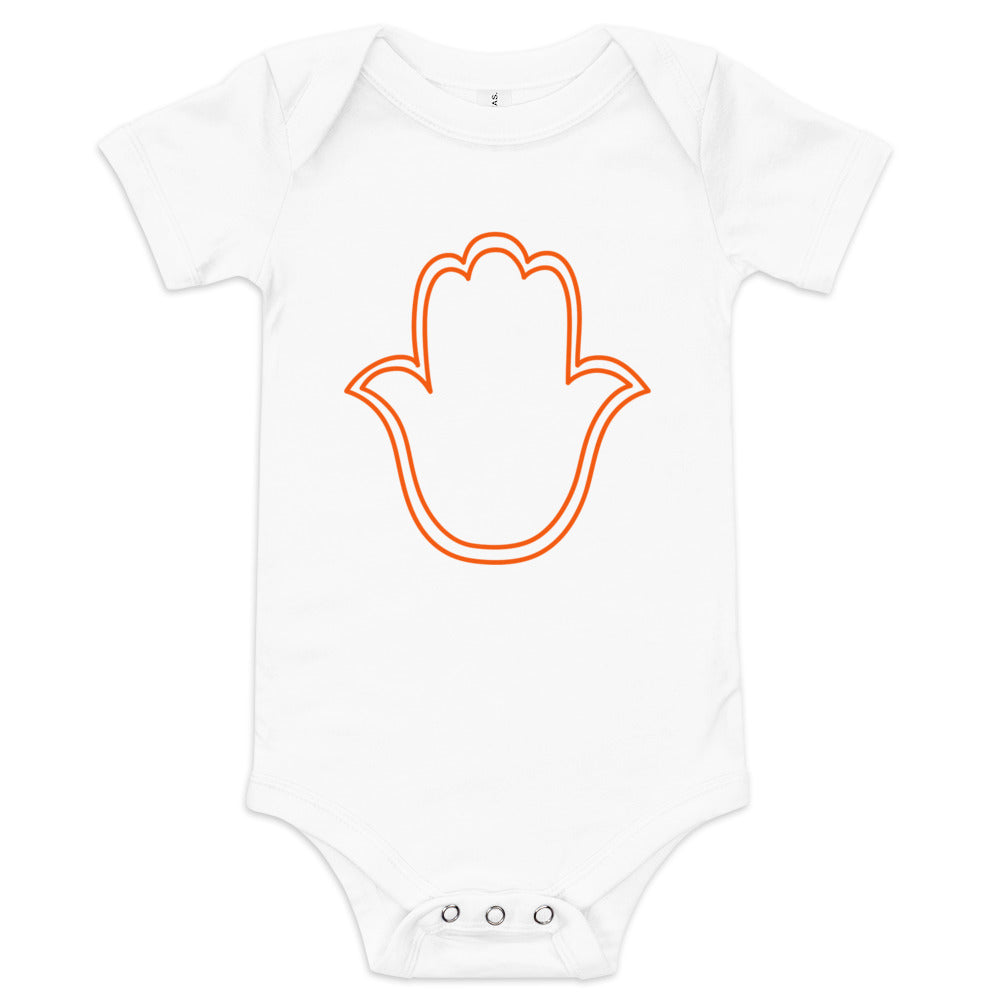 Hamsa Outline - Baby One Piece