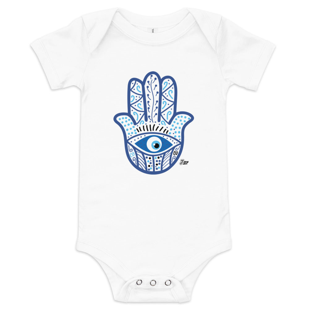 Hamsa Evil Eye Doodle - Baby One Piece