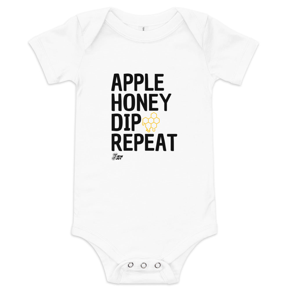 Apple Honey Dip Repeat - Baby One Piece