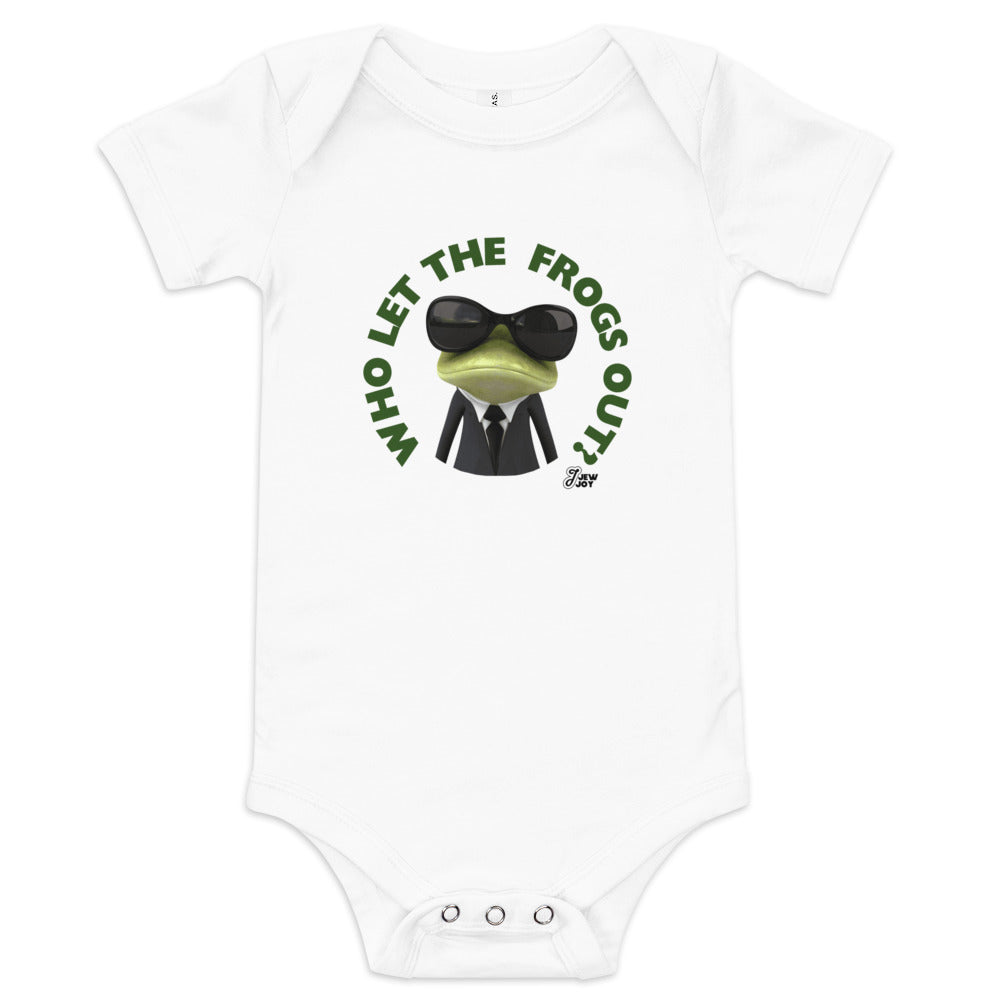 Who Let the Frogs Out - Baby One Piece