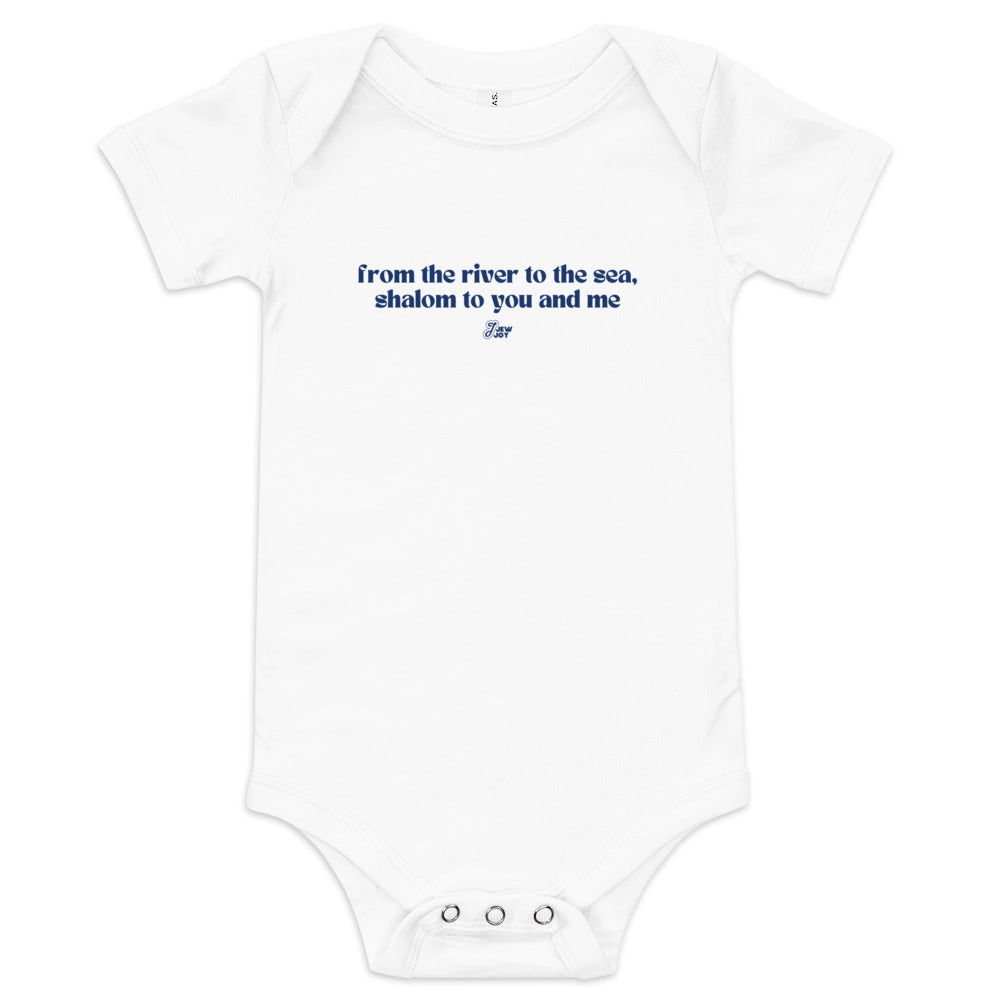Shalom to You and Me - Baby One Piece