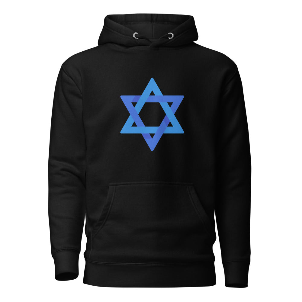 Star of David Blue - Premium Pullover Hoodie