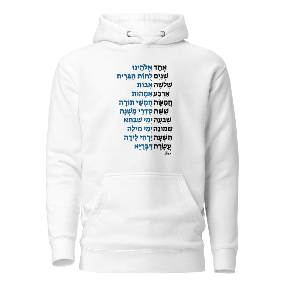 Echad Mi Yodea - Premium Pullover Hoodie