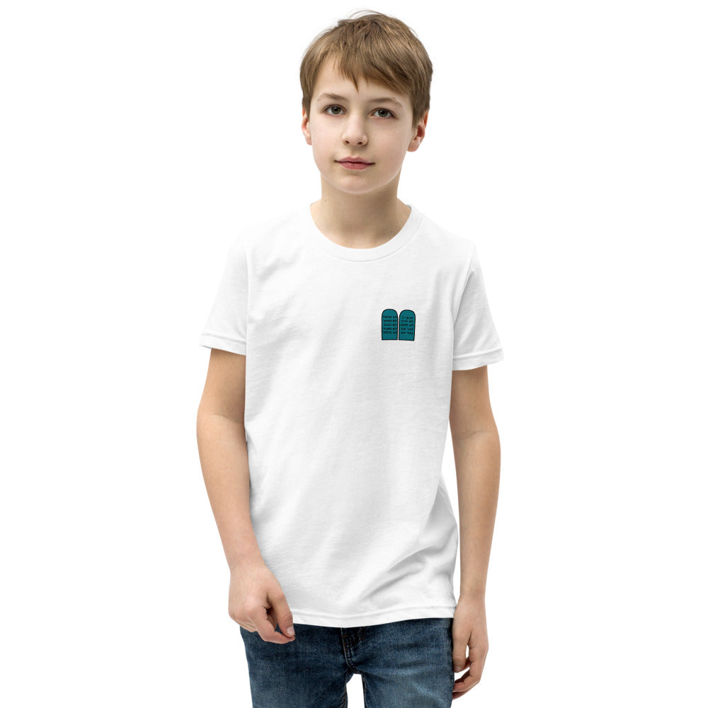Ten Commandments Tablets Minimalist - Youth T-shirt