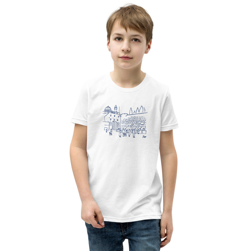 Western Wall Sketch - Youth T-shirt