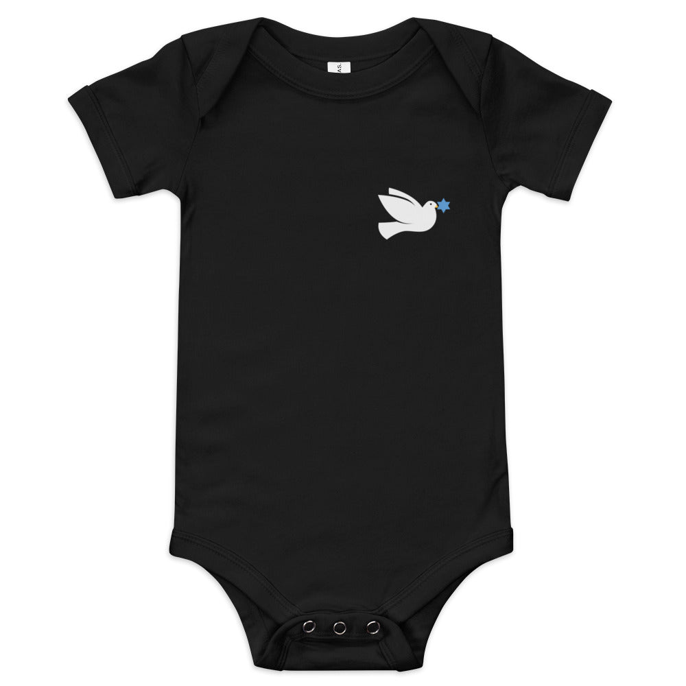 Peace Dove Star of David - Baby One Piece