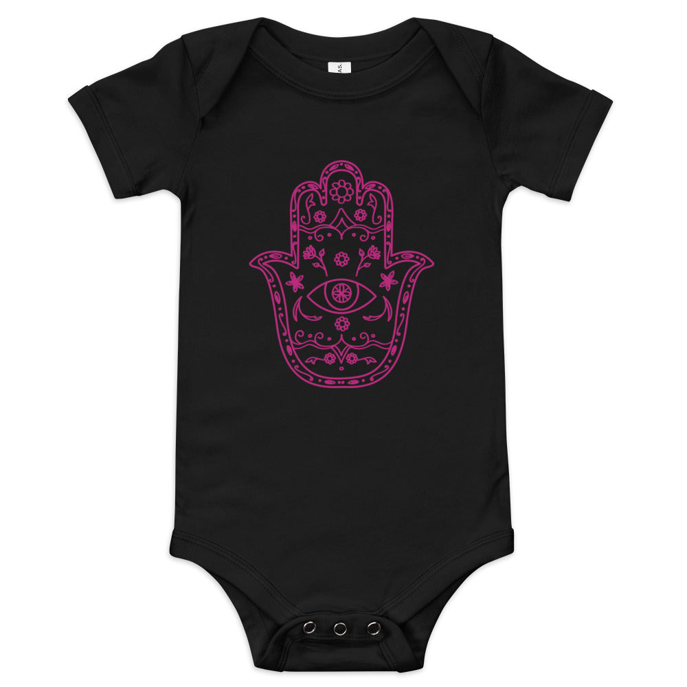 Hamsa Floral - Baby One Piece