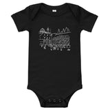 Western Wall Sketch - Baby One Piece