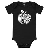 Hope Health Happiness Apple - Baby One Piece