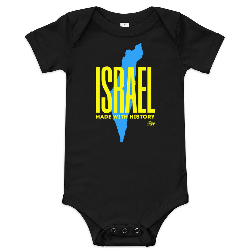 Israel Made With History - Baby One Piece