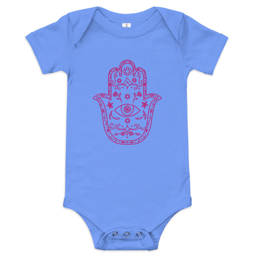 Hamsa Floral - Baby One Piece