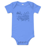 Western Wall Sketch - Baby One Piece