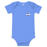 Israel Flag Minimalist - Baby One Piece