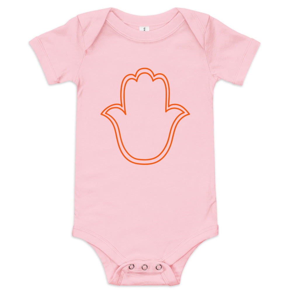 Hamsa Outline - Baby One Piece