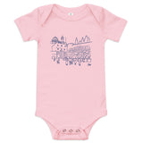 Western Wall Sketch - Baby One Piece