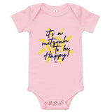 It's a Mitzvah to Be Happy - Baby One Piece