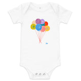 Star of David Balloons - Baby One Piece