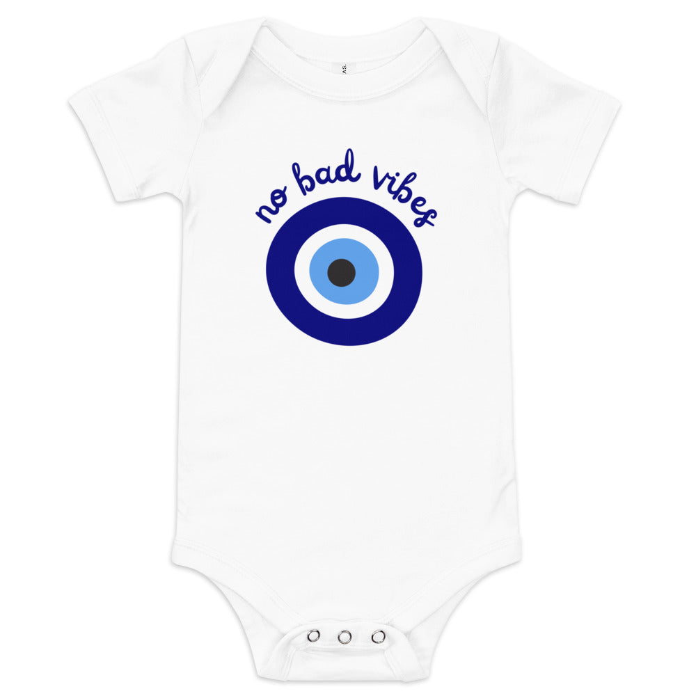No Bad Vibes Evil Eye - Baby One Piece