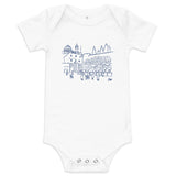 Western Wall Sketch - Baby One Piece