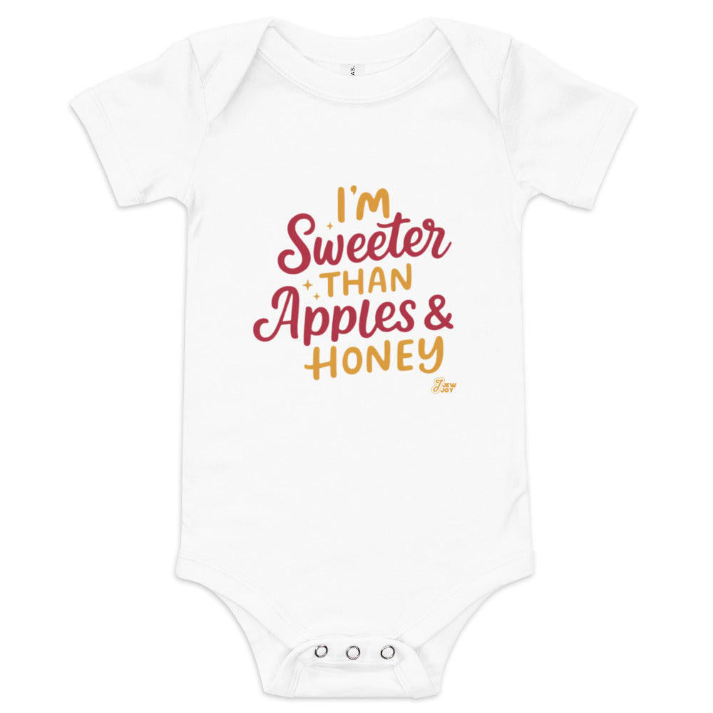 Sweeter Than Apples & Honey - Baby One Piece