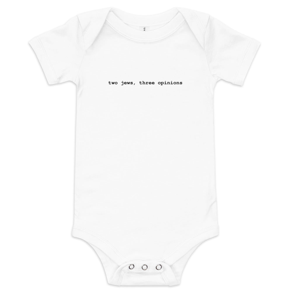 Two Jews Three Opinions - Baby One Piece