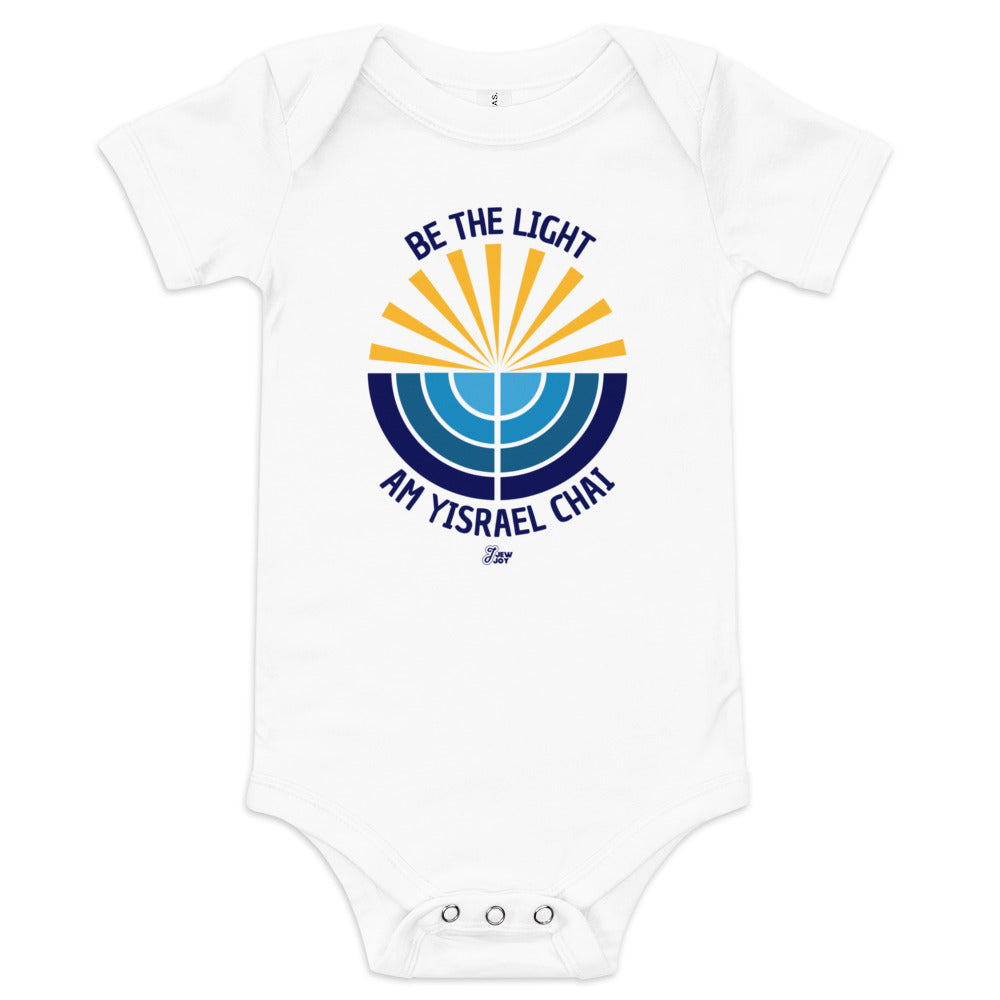 Be the Light Am Yisrael Chai - Baby One Piece