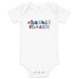 Shabbat Shalom Ransom Letters - Baby One Piece