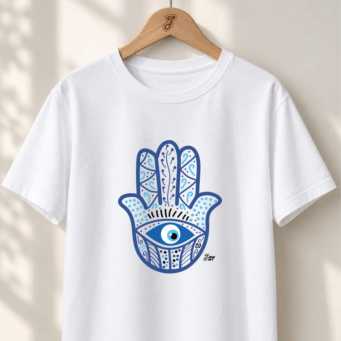 Hamsa Evil Eye Doodle - Unisex T-shirt