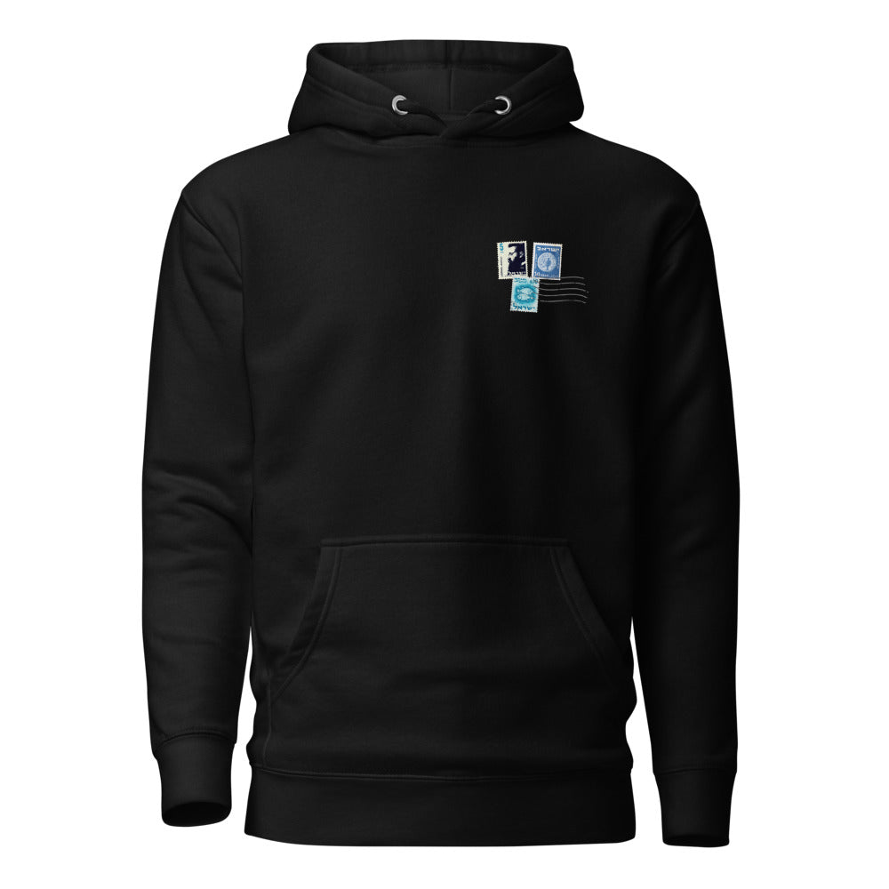 Vintage Israel Stamps - Premium Pullover Hoodie