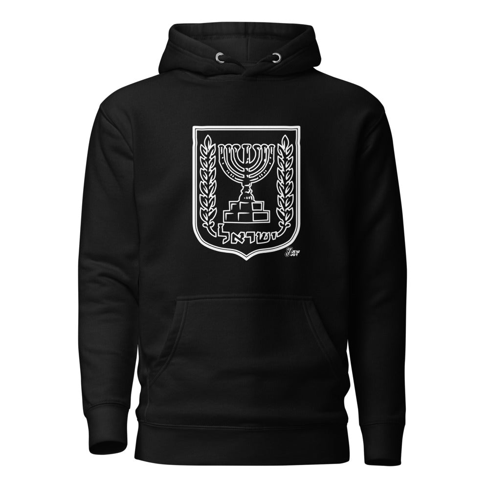 State of Israel Emblem - Premium Pullover Hoodie