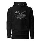 Western Wall Sketch - Premium Pullover Hoodie
