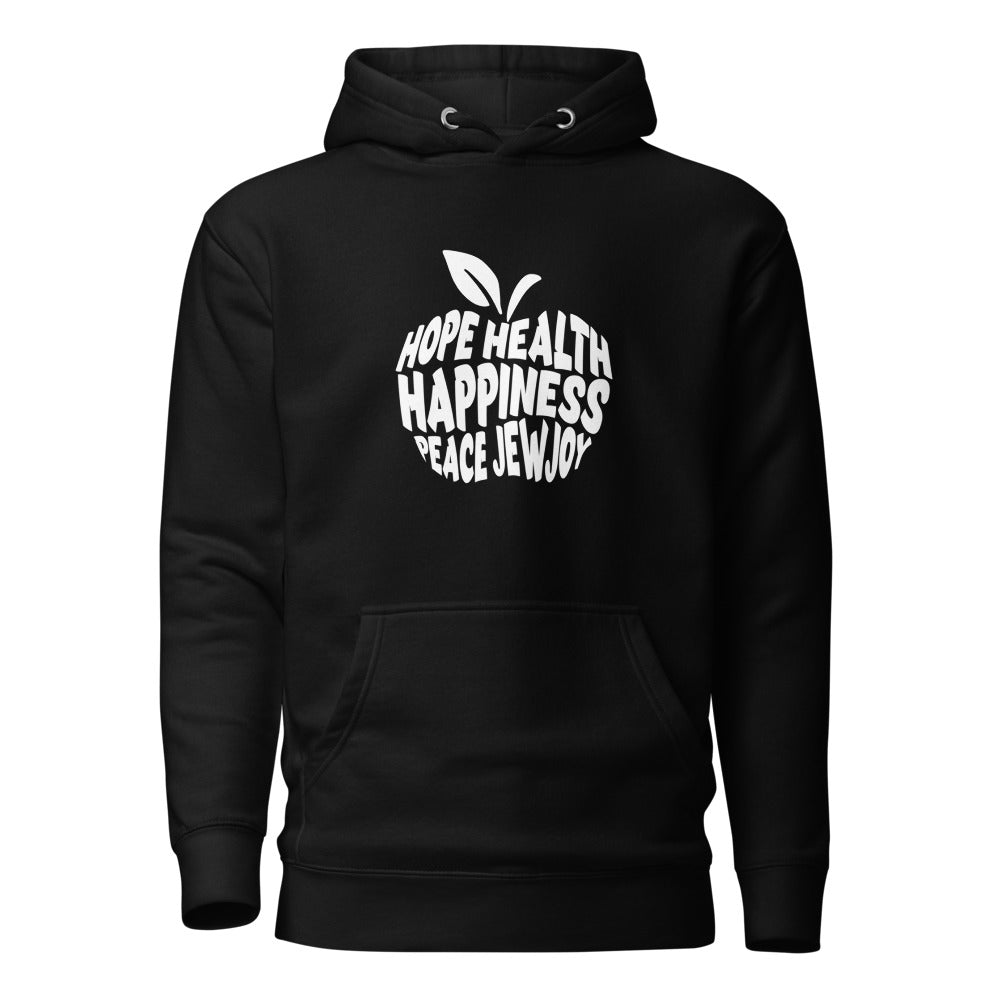 Hope Health Happiness Apple - Premium Pullover Hoodie