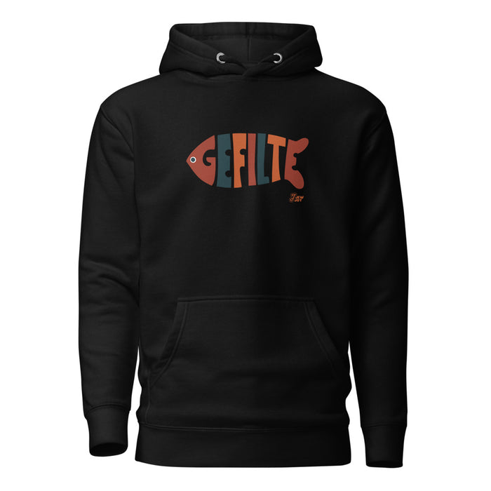 Gefilte Fish Lettering - Premium Pullover Hoodie