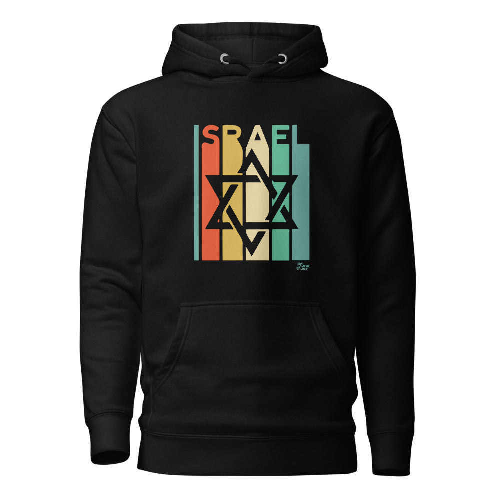 Israel Retro Stripes - Premium Pullover Hoodie