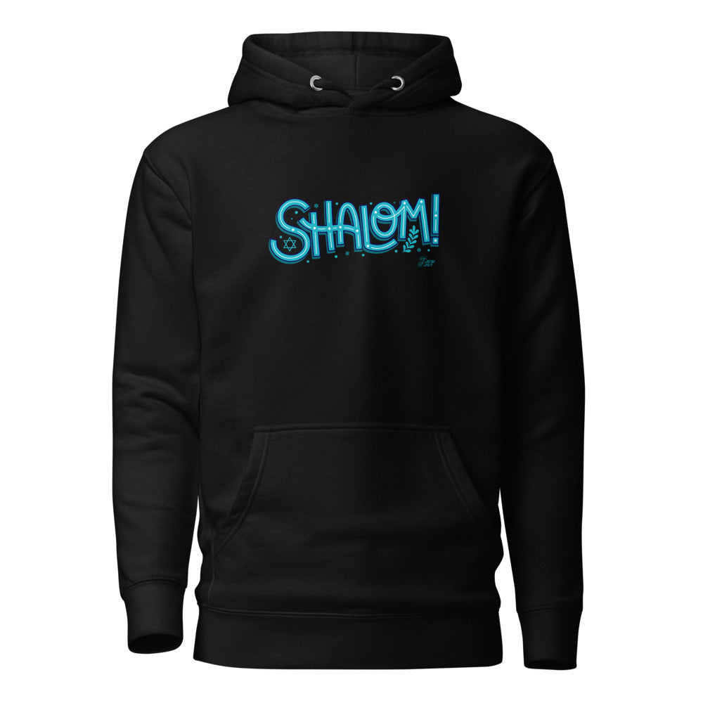 Shalom Neon - Premium Pullover Hoodie