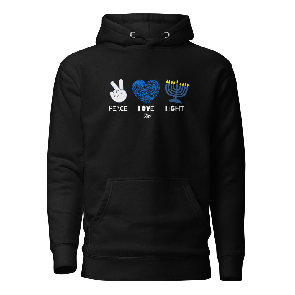 Peace Love Light 2 - Premium Pullover Hoodie