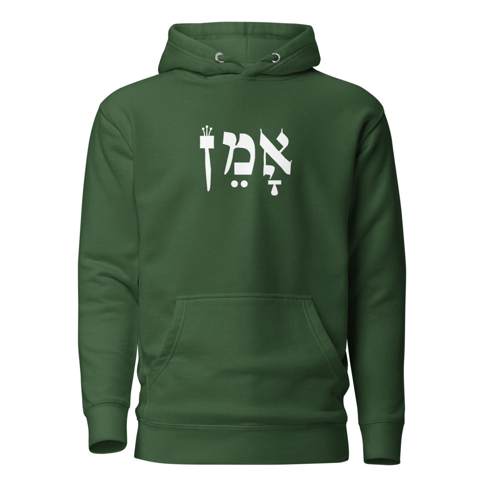 Amen Hebrew - Premium Pullover Hoodie