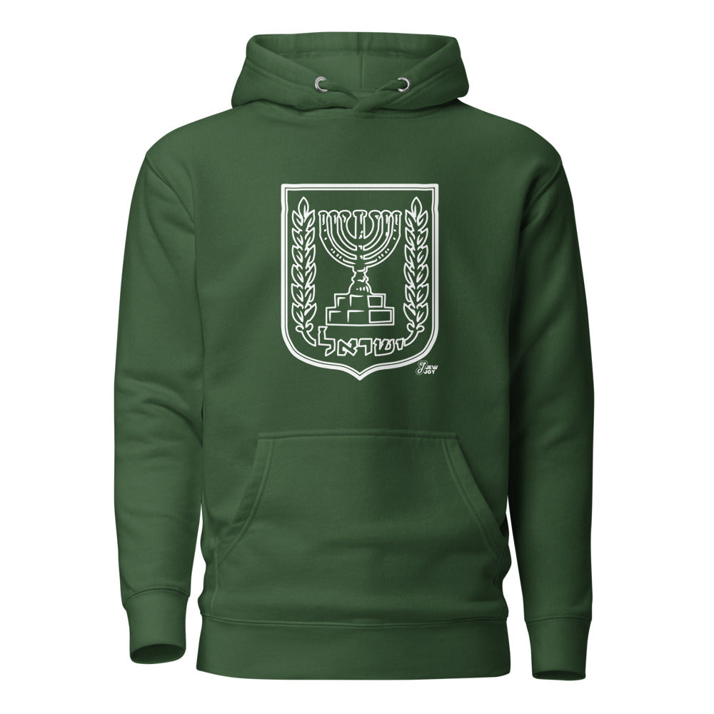 State of Israel Emblem - Premium Pullover Hoodie