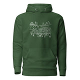 Western Wall Sketch - Premium Pullover Hoodie