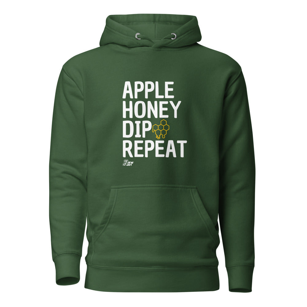Apple Honey Dip Repeat - Premium Pullover Hoodie