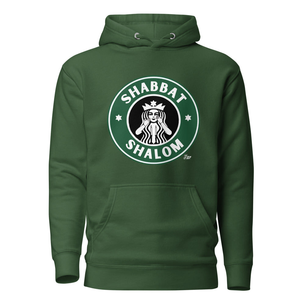 Shabbat Shalom To Go! - Premium Pullover Hoodie