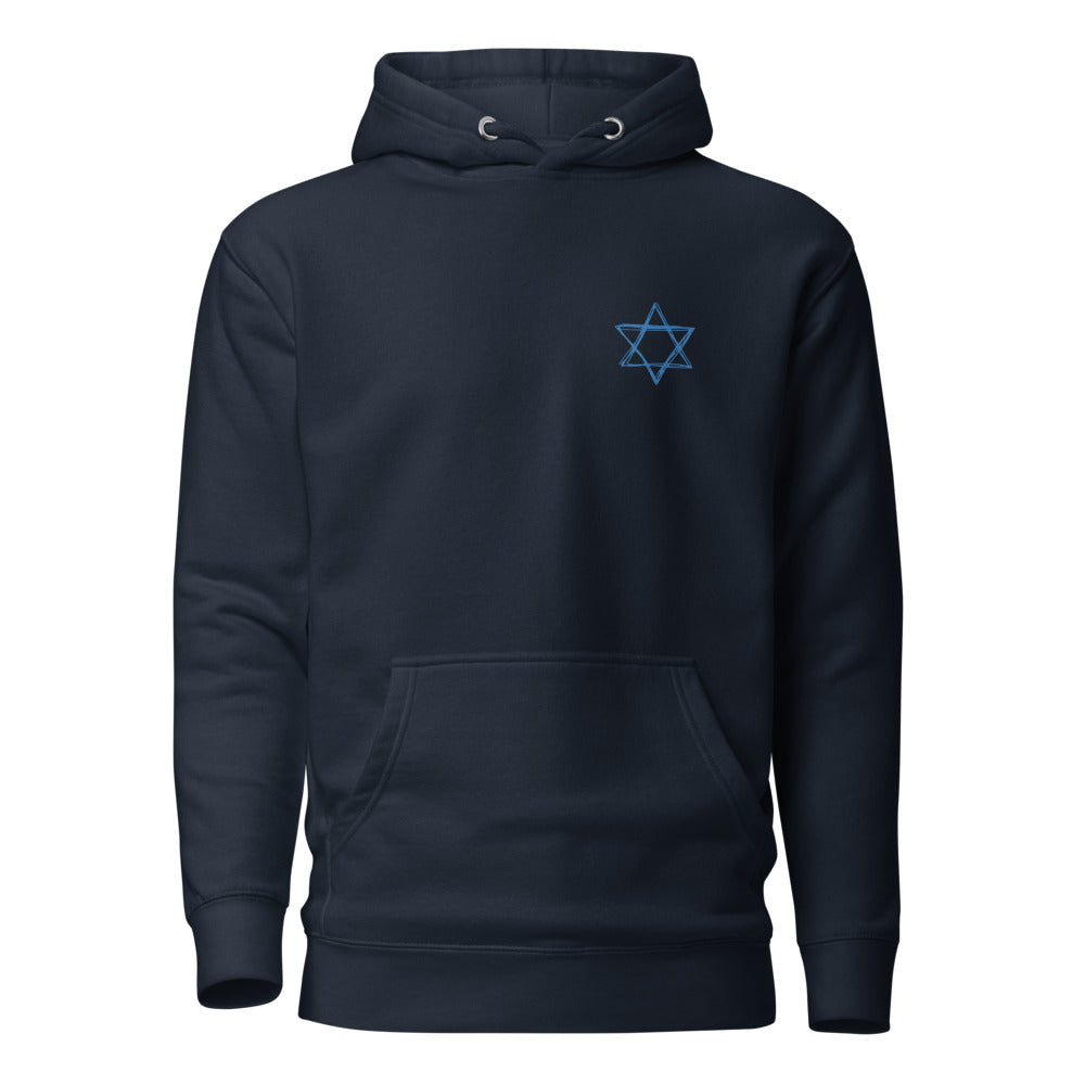 Star of David Sketch - Premium Pullover Hoodie