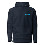 Star of David Equals Love - Premium Pullover Hoodie