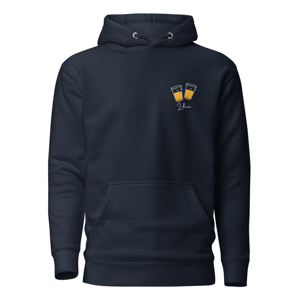 L'chaim Beer Glasses - Premium Pullover Hoodie