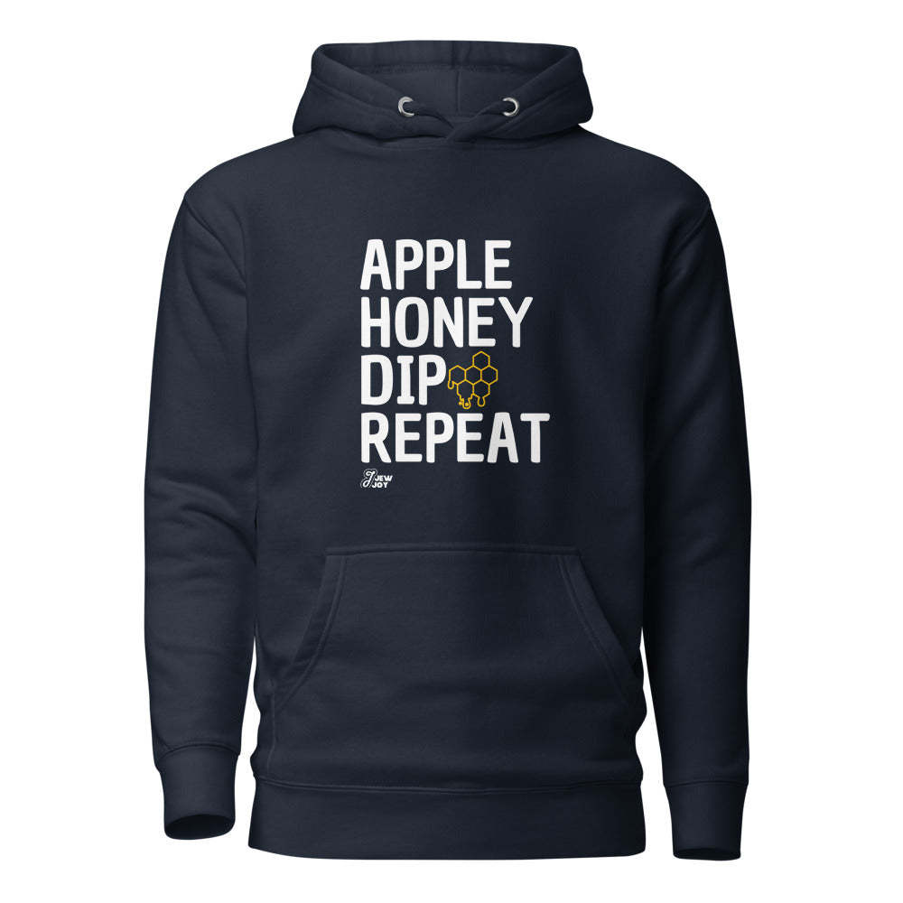 Apple Honey Dip Repeat - Premium Pullover Hoodie