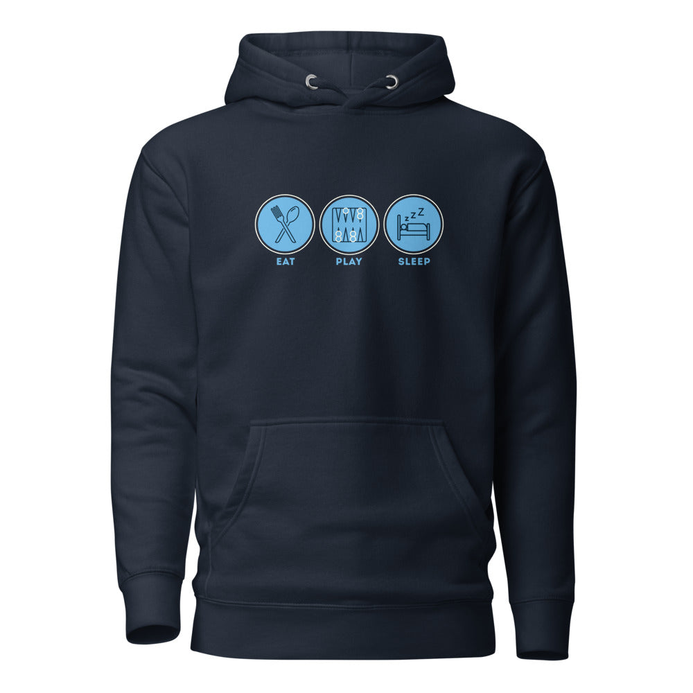 Eat Play Sleep Shesh Besh - Premium Pullover Hoodie