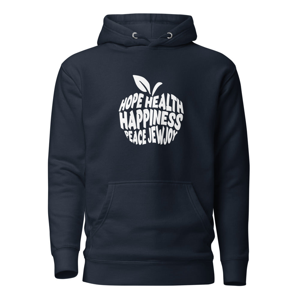 Hope Health Happiness Apple - Premium Pullover Hoodie