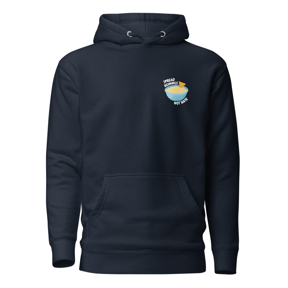 Spread Hummus Not Hate - Premium Pullover Hoodie